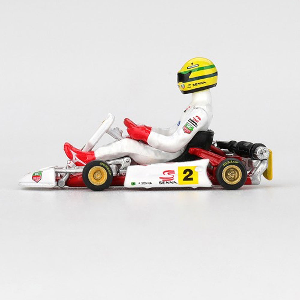 MiniGT Ayrton Senna Kart No.2 1993 Masters of Paris-Bercy 1:64 Kart - Blister