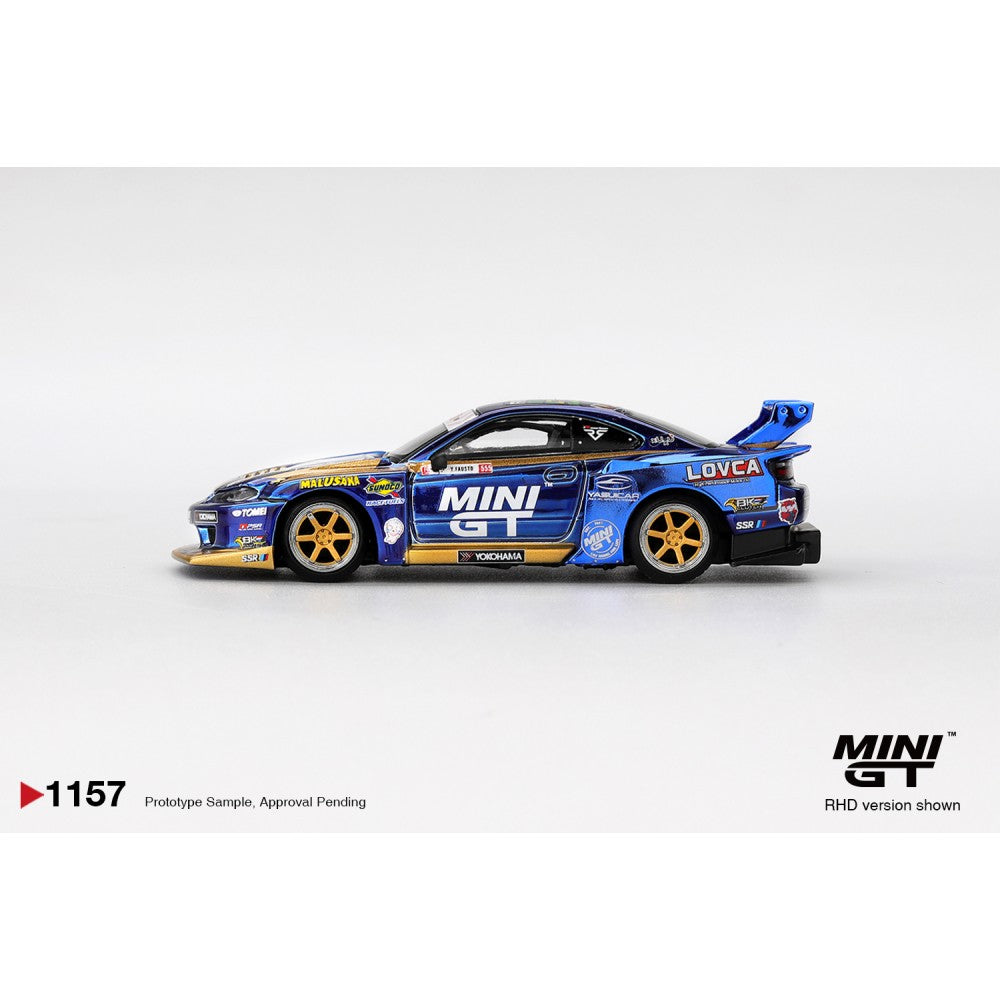 MiniGT Nissan LB-Super Silhouette S15 Silvia No.555 Team Mini 1:64 Car 1157-R