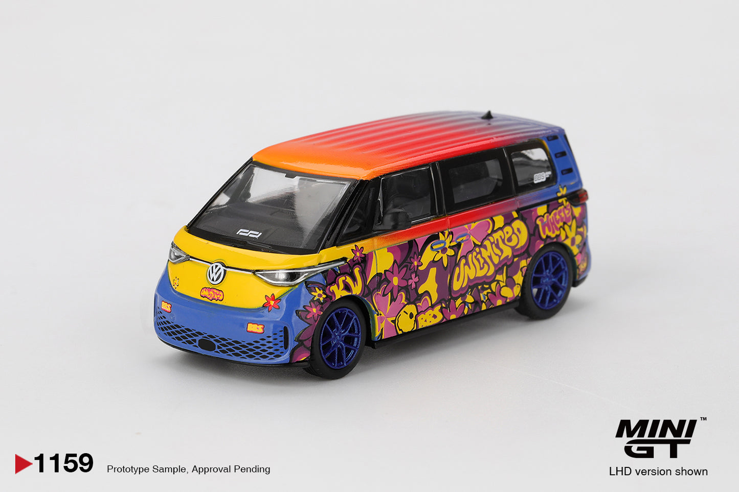 MiniGT Volkswagen ID.Buzz KW/BBS (LHD) 1:64 Diecast Car 1159-L