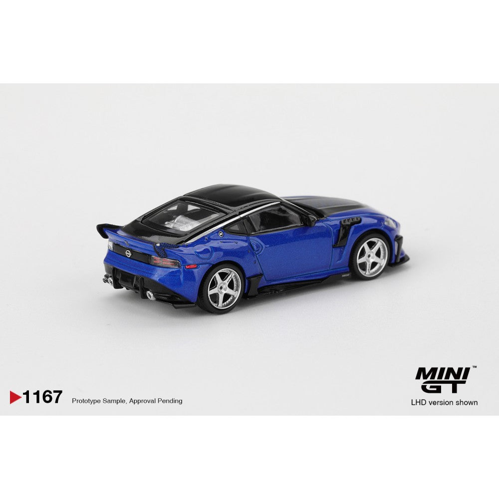 MiniGT Nissan Z Veilside FFZ400 Seiran Blue (RHD) 1:64 Diecast Car 1167-R