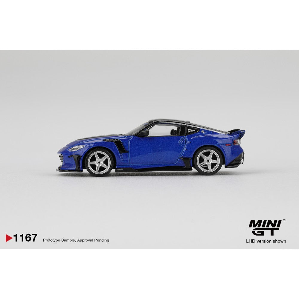 MiniGT Nissan Z Veilside FFZ400 Seiran Blue (RHD) 1:64 Diecast Car 1167-R