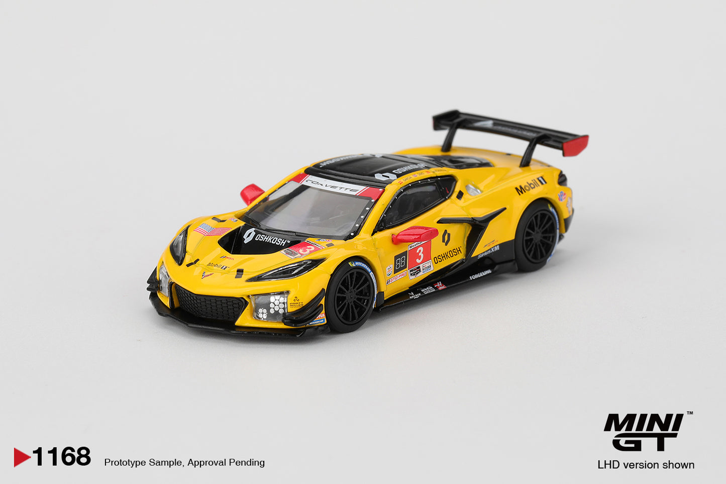 MiniGT Chevrolet Corvette Z06 GT3.R No.3 Racing By PR 1:64 Car 1168-L