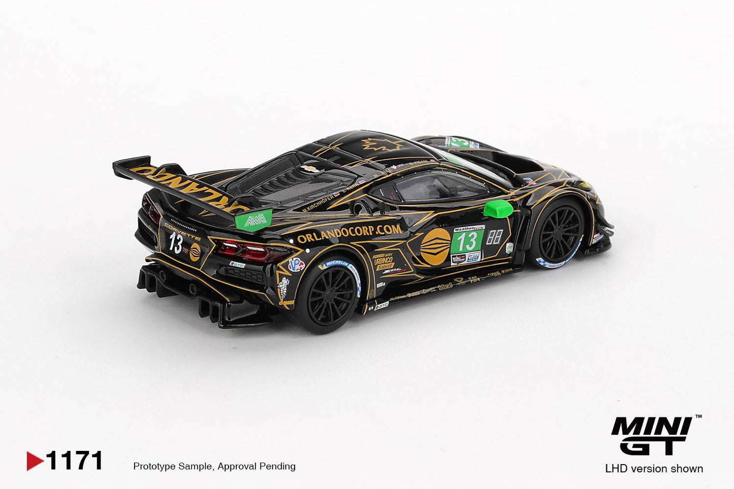 MINIGT 1:64 CHEVROLET CORVETTE Z06 GT3.R NO.13 AWA 2025 IMSA DAYTON MGT01171-L