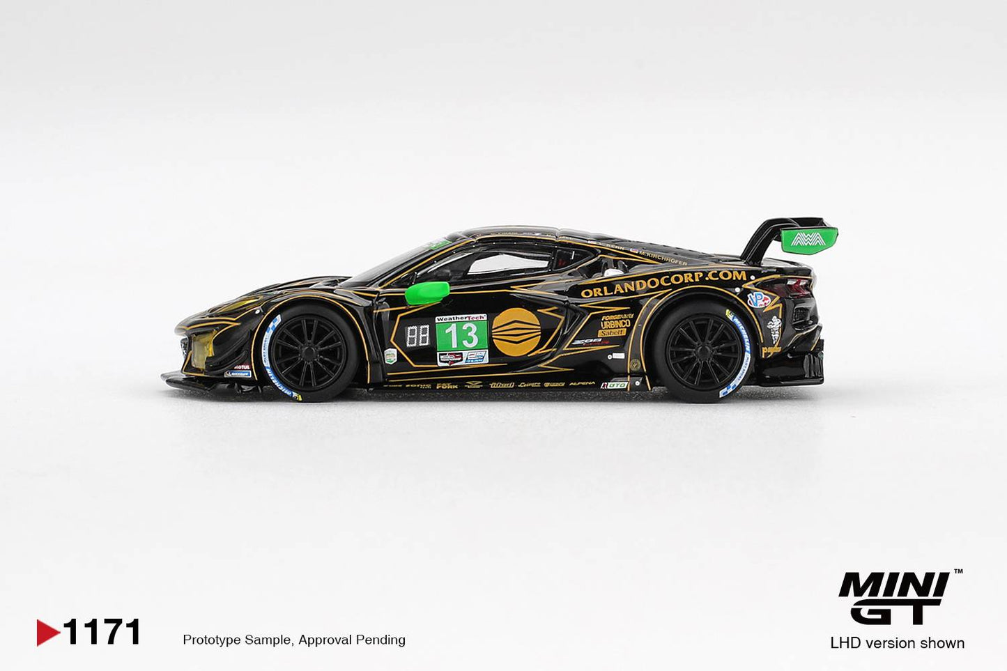 MINIGT 1:64 CHEVROLET CORVETTE Z06 GT3.R NO.13 AWA 2025 IMSA DAYTON MGT01171-L