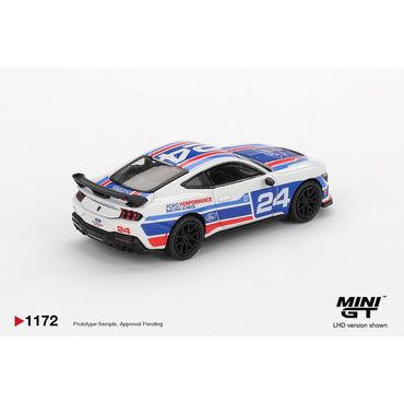 MiniGT Ford Mustang Dark Horse No.24 Ford Performance Racing S 1:64 Car 1172-L