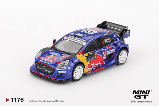 MiniGT Ford Puma Rally1 No.55 M.Sport Ford WRT 2025 Rally Mont 1:64 Car 1176-L