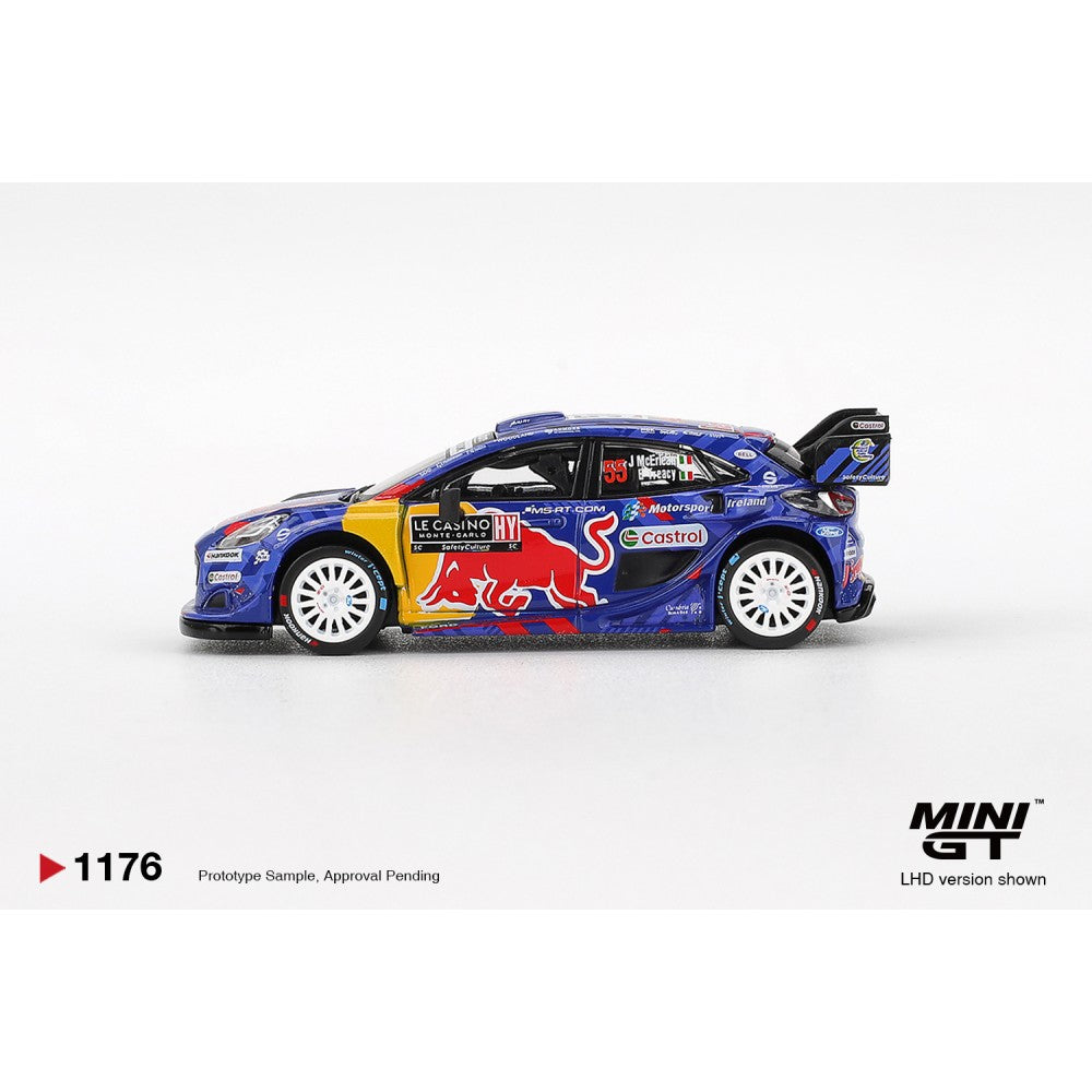MiniGT Ford Puma Rally1 No.55 M.Sport Ford WRT 2025 Rally Mont 1:64 Car 1176-L