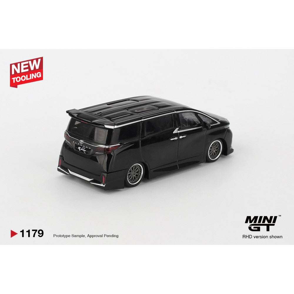 MiniGT Toyota Alphard 40 Kuhl Black (RHD) 1:64 Diecast Car 1179-R
