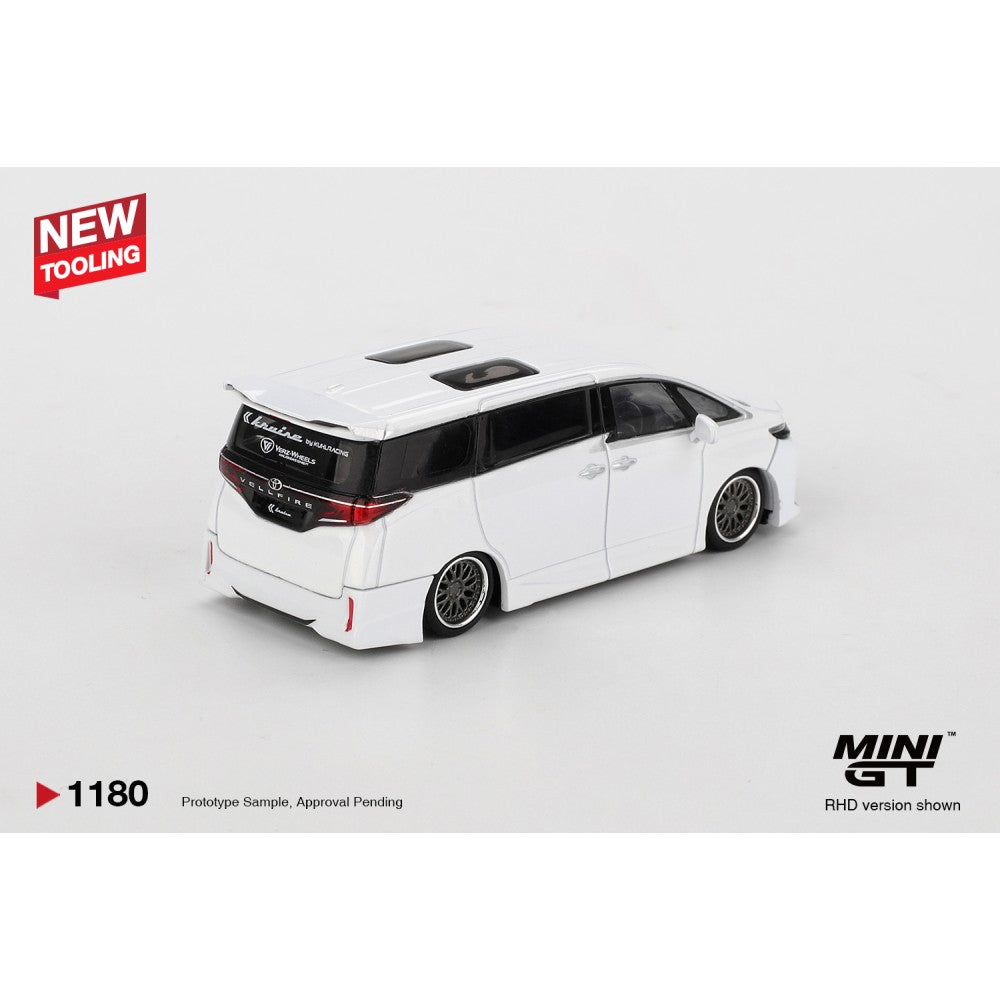 MiniGT Toyota Vellfire 40 Kuhl White (RHD) 1:64 Diecast Car 1180-R