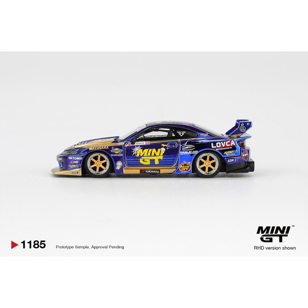 MiniGT Nissan LB-Super Silhouette S15 Silvia No.555 Team Mini 1:64 Car 1185-R