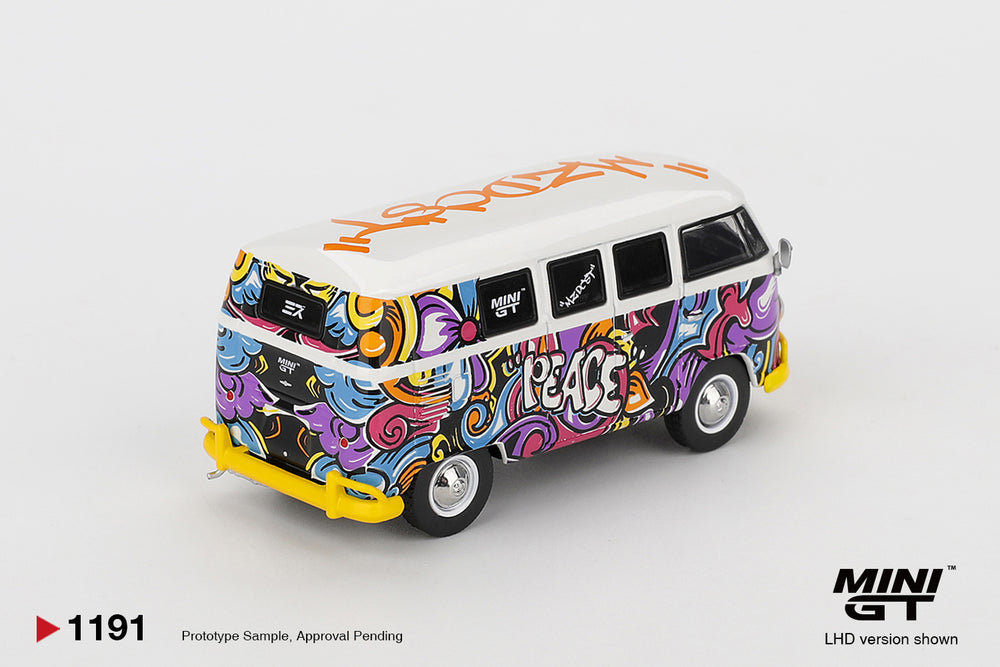 MiniGT Volkswagen T1 Microbus Mizu Design (LHD) 1:64 Diecast Car 1191-L