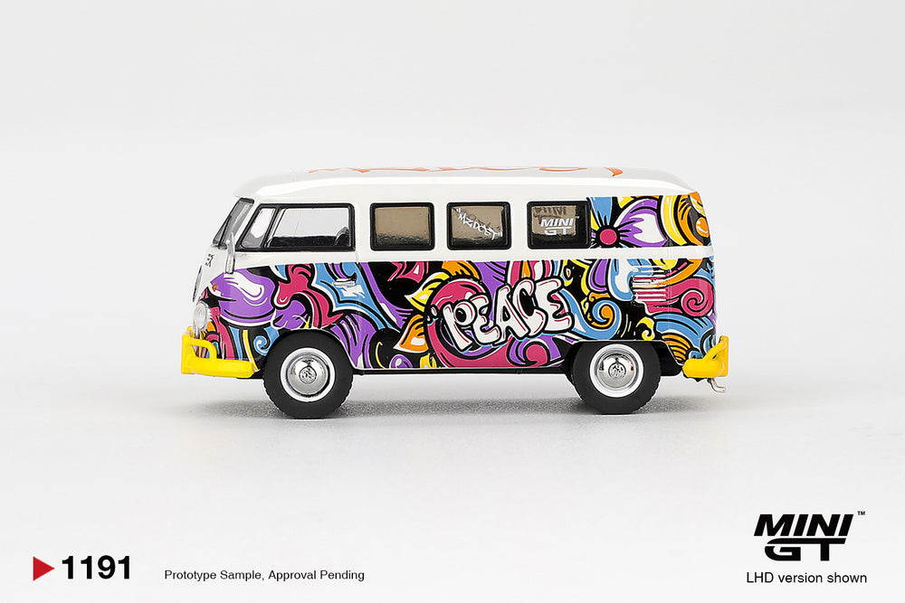 MiniGT Volkswagen T1 Microbus Mizu Design (LHD) 1:64 Diecast Car 1191-L