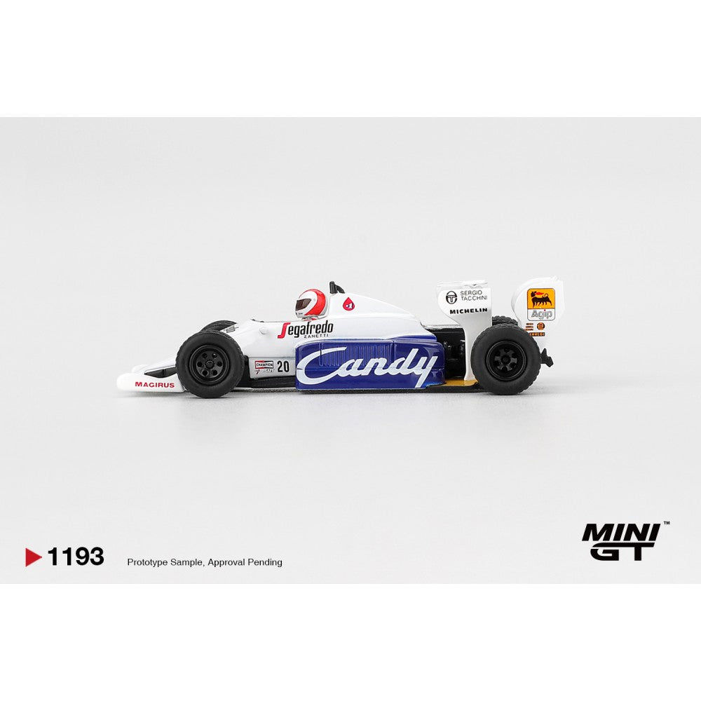 MiniGT Toleman TG184 No.20 Johnny Cecotto 1984 Monaco Grand Pr 1:64 Car 1193-L