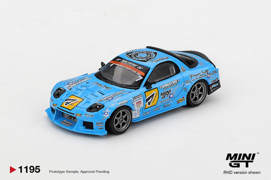 MiniGT Mazda RX-7 Re-Amemiya 2025 D1GP (RHD) 1:64 Diecast Car 1195-R