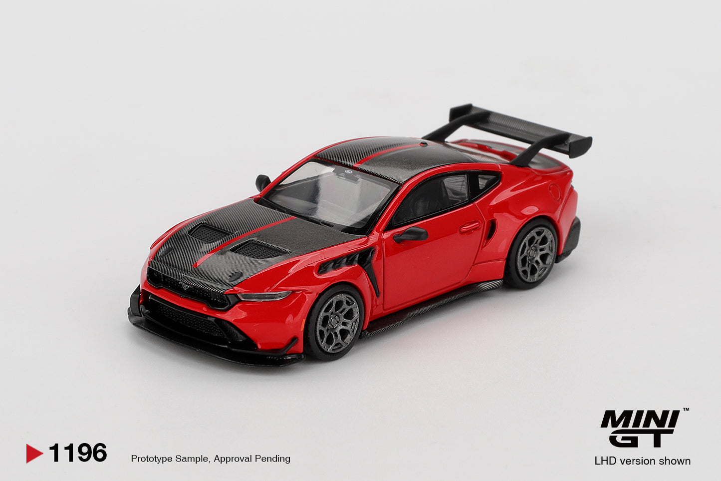 MiniGT Ford Mustang GTD Race Red (LHD) 1:64 Diecast Car 1196-L