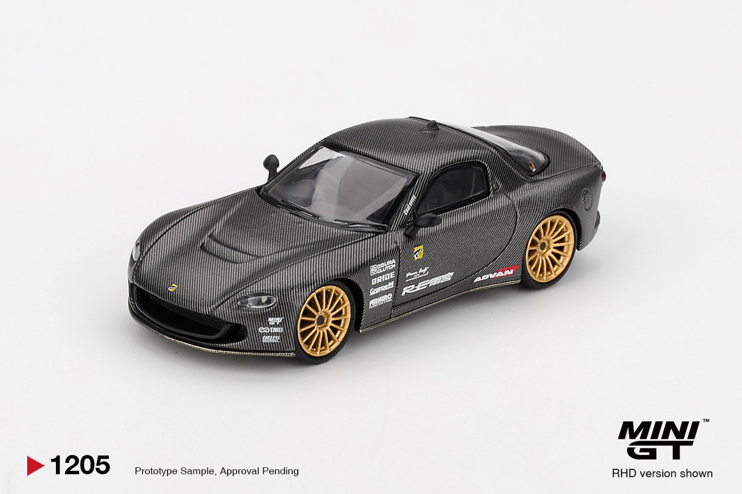 MiniGT Mazda RX-7 Re-Amemiya Matsukiyo Koku 3 Rotor NA-7 TAS 2 1:64 Car 1205-R