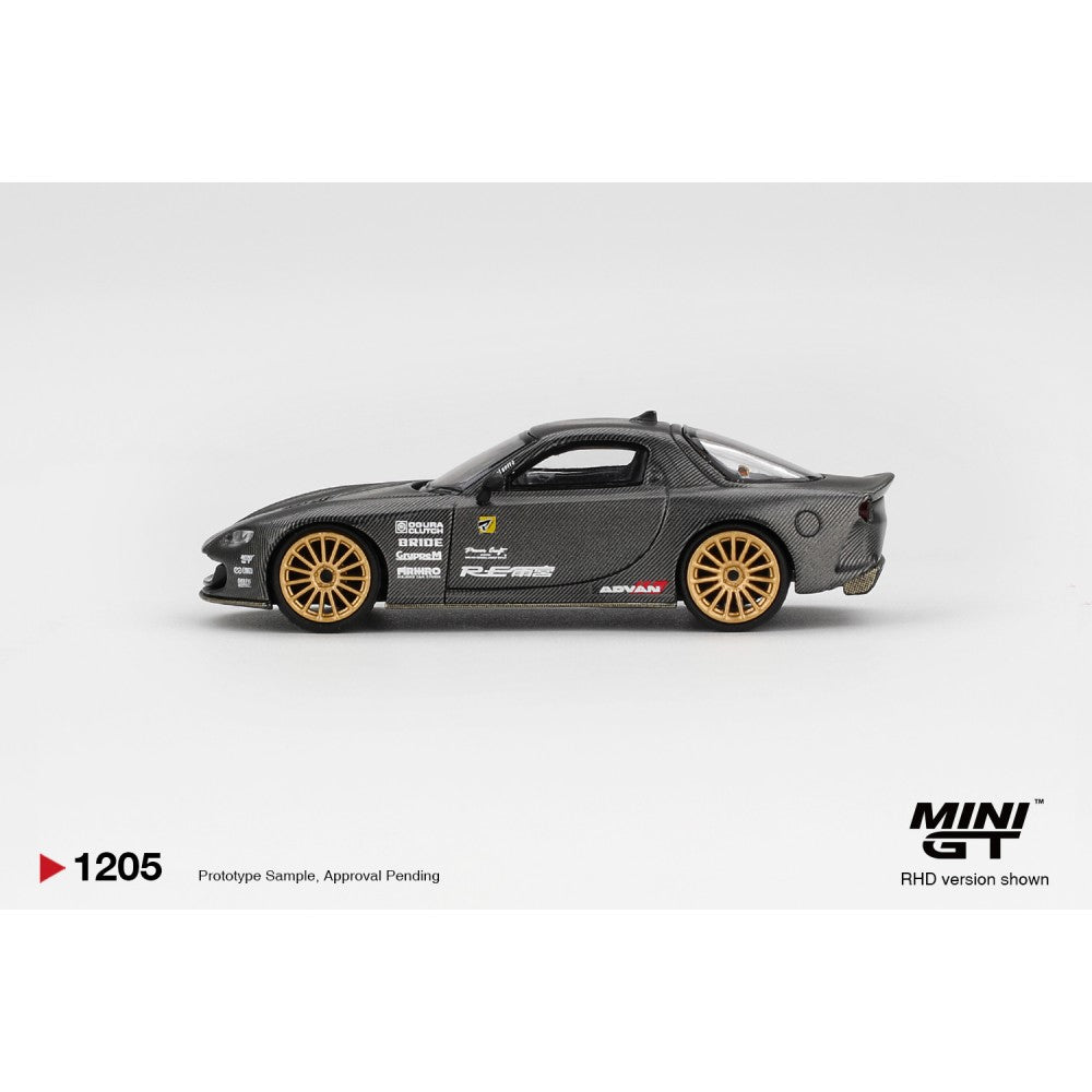 MiniGT Mazda RX-7 Re-Amemiya Matsukiyo Koku 3 Rotor NA-7 TAS 2 1:64 Car 1205-R