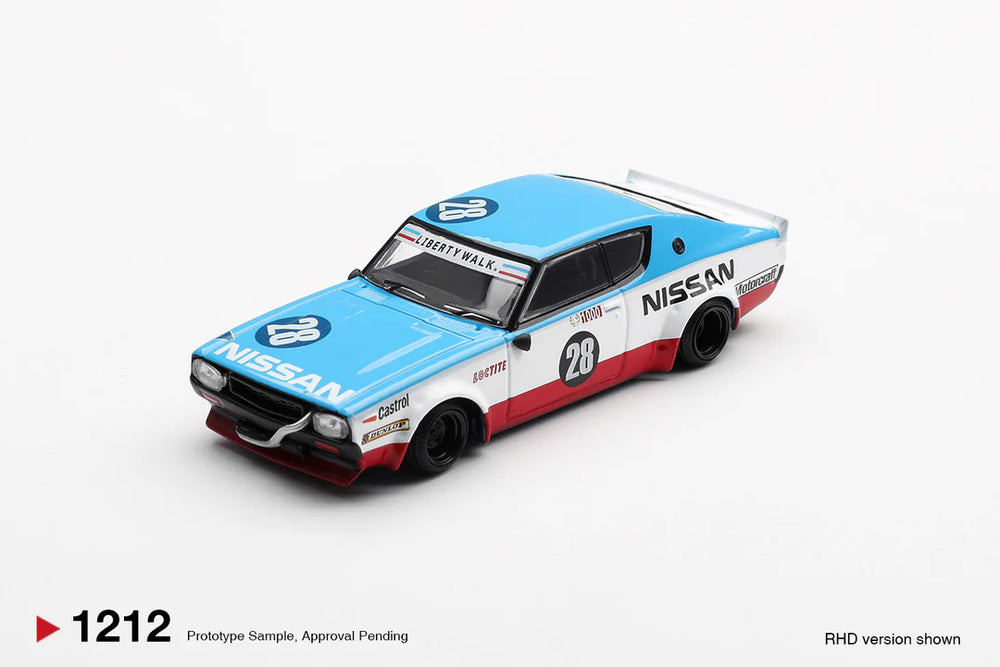 MiniGT Nissan Skyline Kenmeri Liberty Walk Nissan Racing '75 C 1:64 Car 1212-R