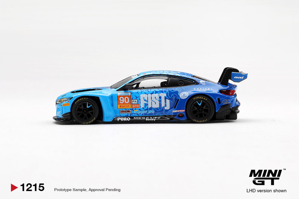 MiniGT BMW M4 GT3 Evo No.90 Fist Team AAI 2025 China GT (LHD) 1:64 Car 1215-CH