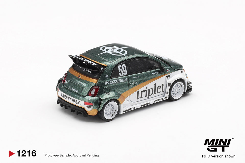 MiniGT Abarth 595 LB-Works TY Edition (RHD) 1:64 Diecast Car 1216-R