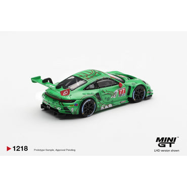 MiniGT Porsche 911 GTS R (992) No.77 AO Racing 2025 IMSA 1:64 Car 1218-BL