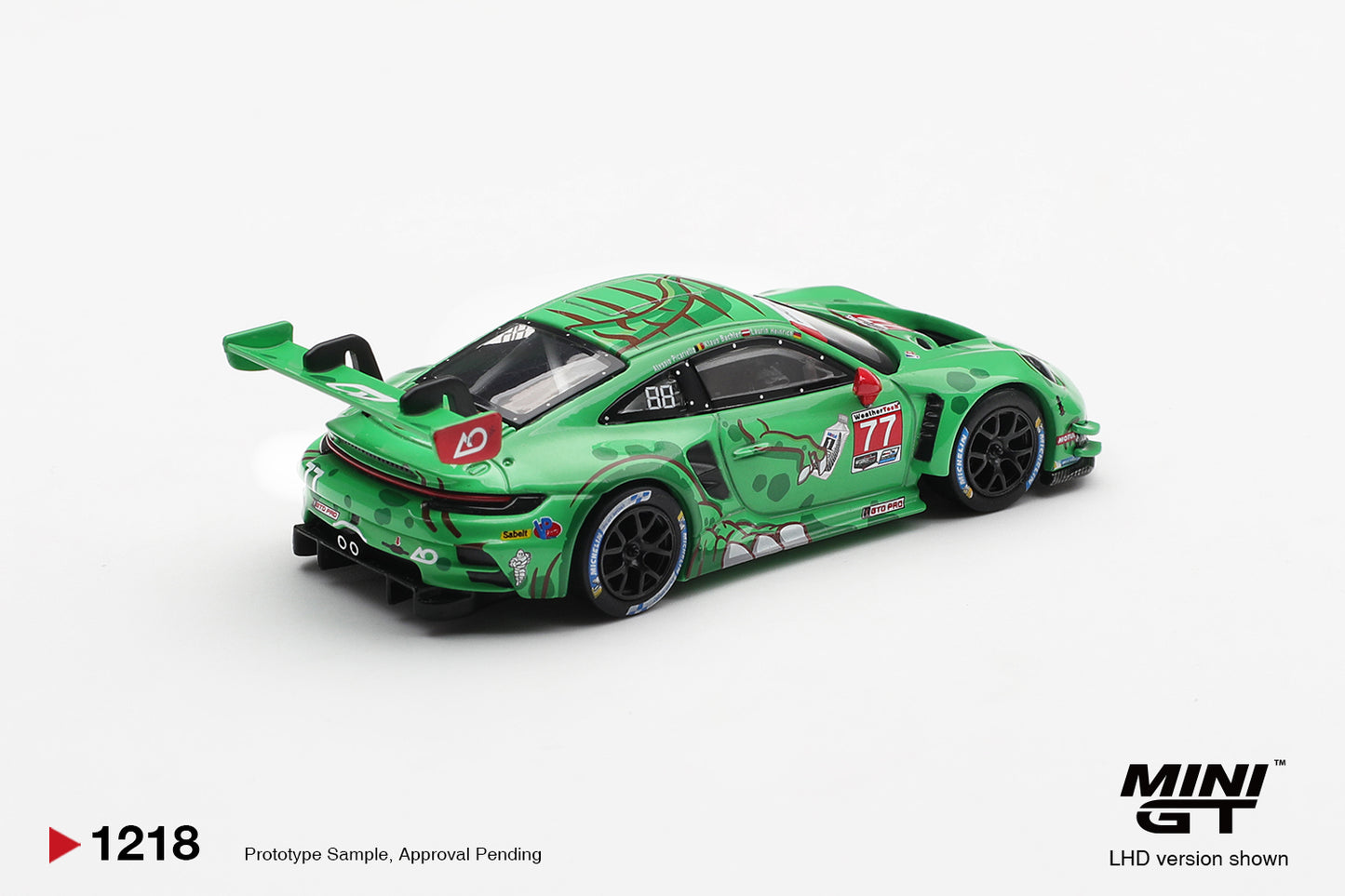 MiniGT Porsche 911 GTS R (992) No.77 AO Racing 2025 IMSA 1:64 Car 1218-L