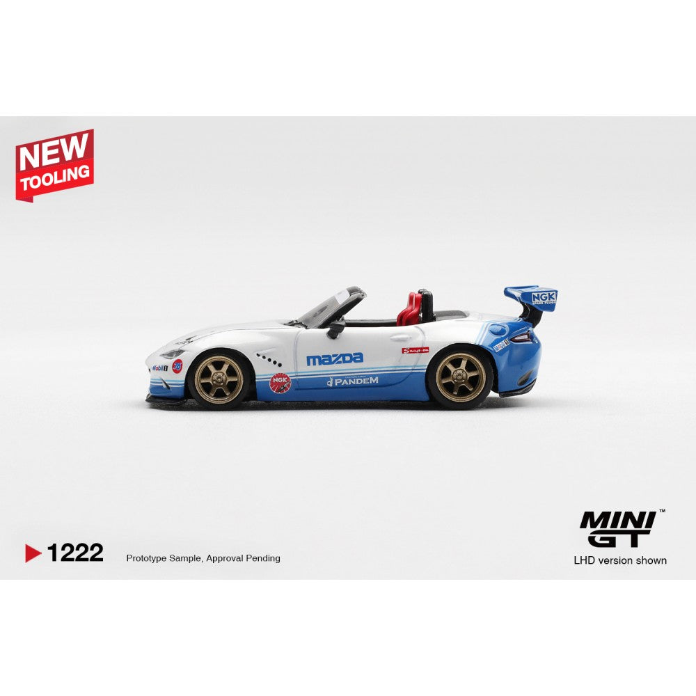 MiniGT Mazda Miata MX-5 ND Pandem IMSA RHD 1:64 Diecast Car 1222