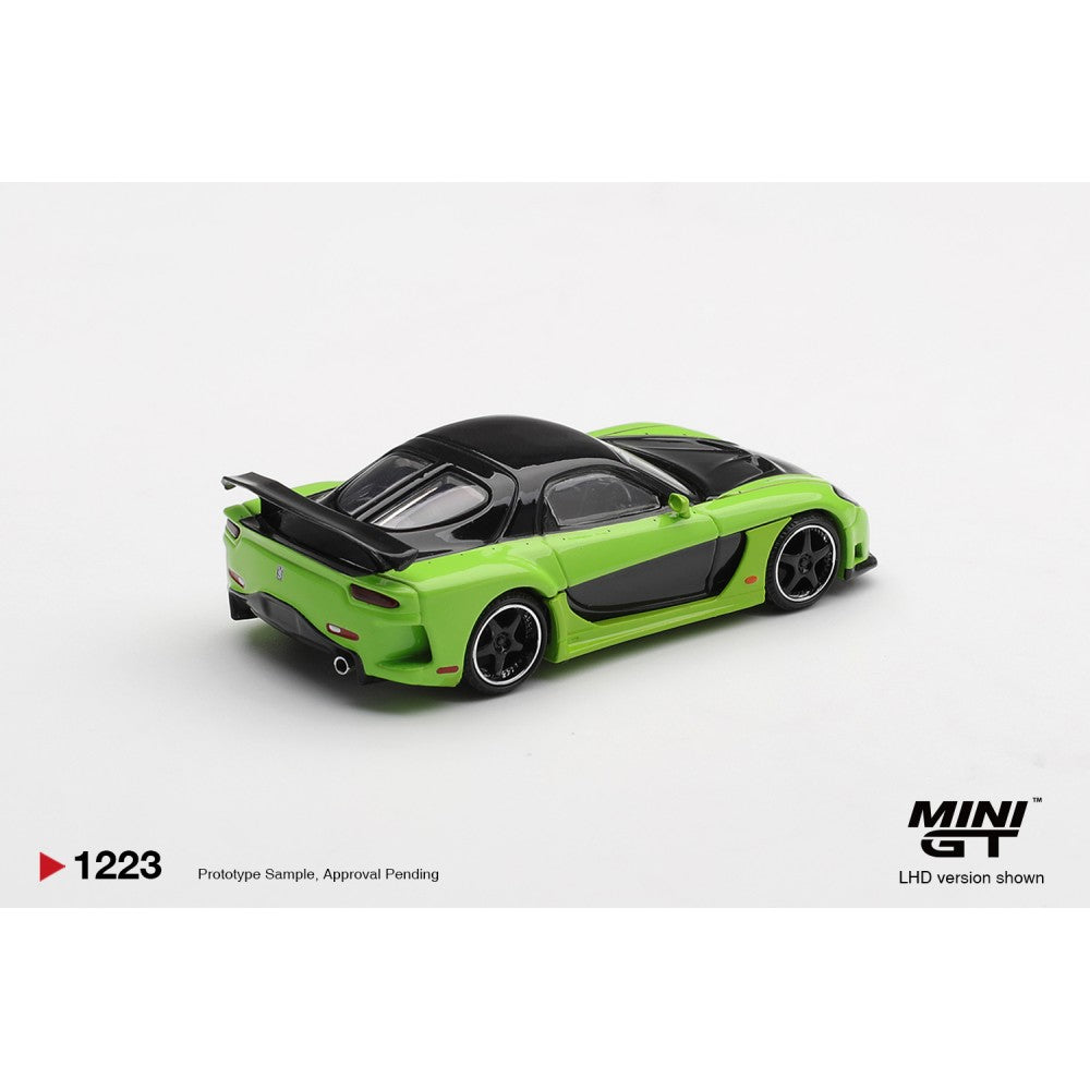 MiniGT Mazda RX-7 VeilSide Fortune 7 Green RHD 1:64 Diecast Car 1223