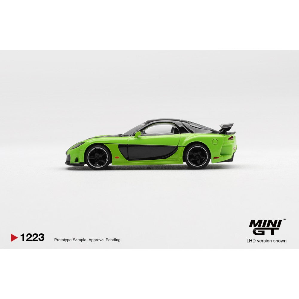 MiniGT Mazda RX-7 VeilSide Fortune 7 Green RHD 1:64 Diecast Car 1223
