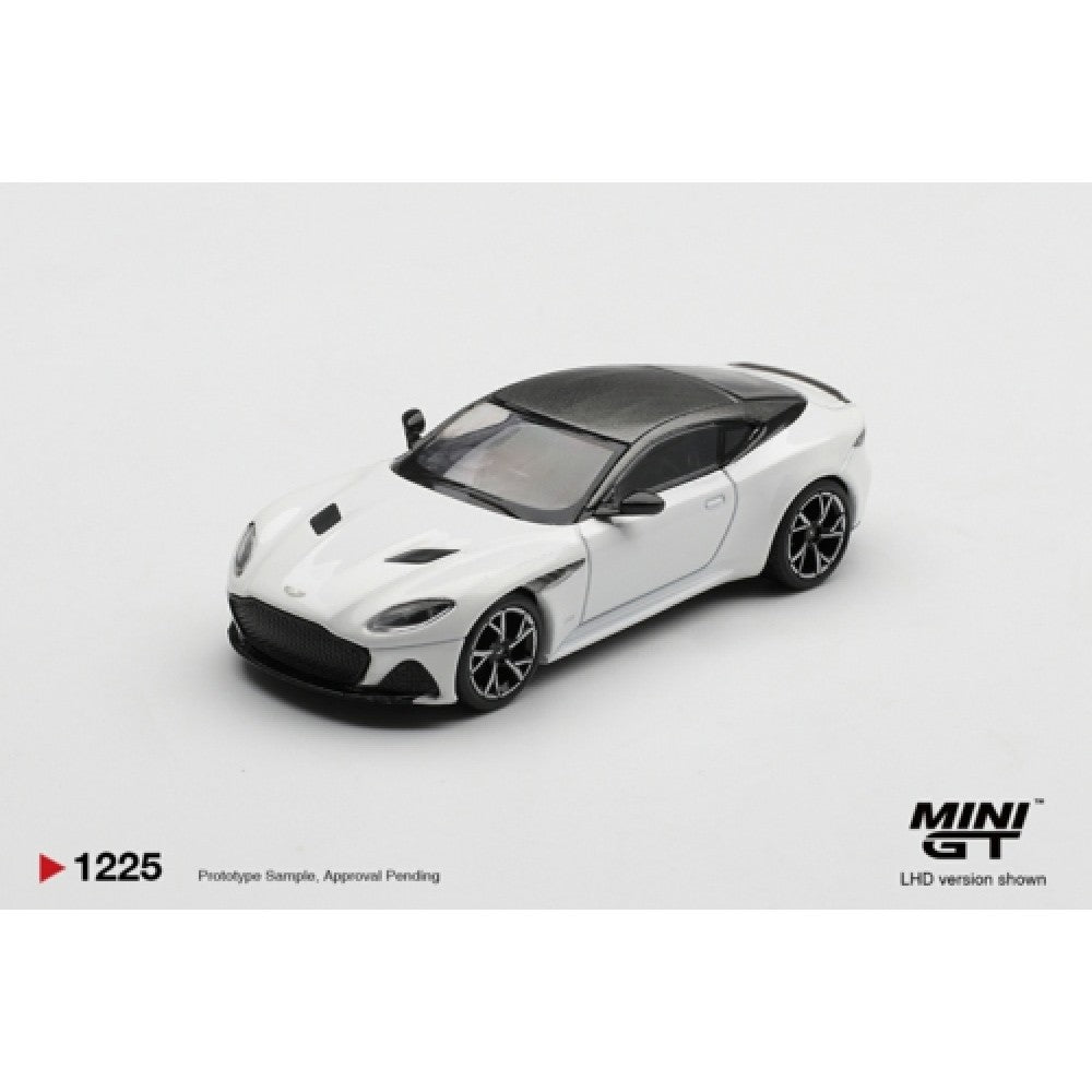 MiniGT Aston Martin DBS Stratus White RHD 1:64 Diecast Car 1225