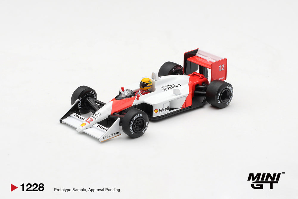 MiniGT McLaren MP4/4 No.12 Ayrton Senna 1988 Canada GPR 1:64 Diecast Car 1228-L