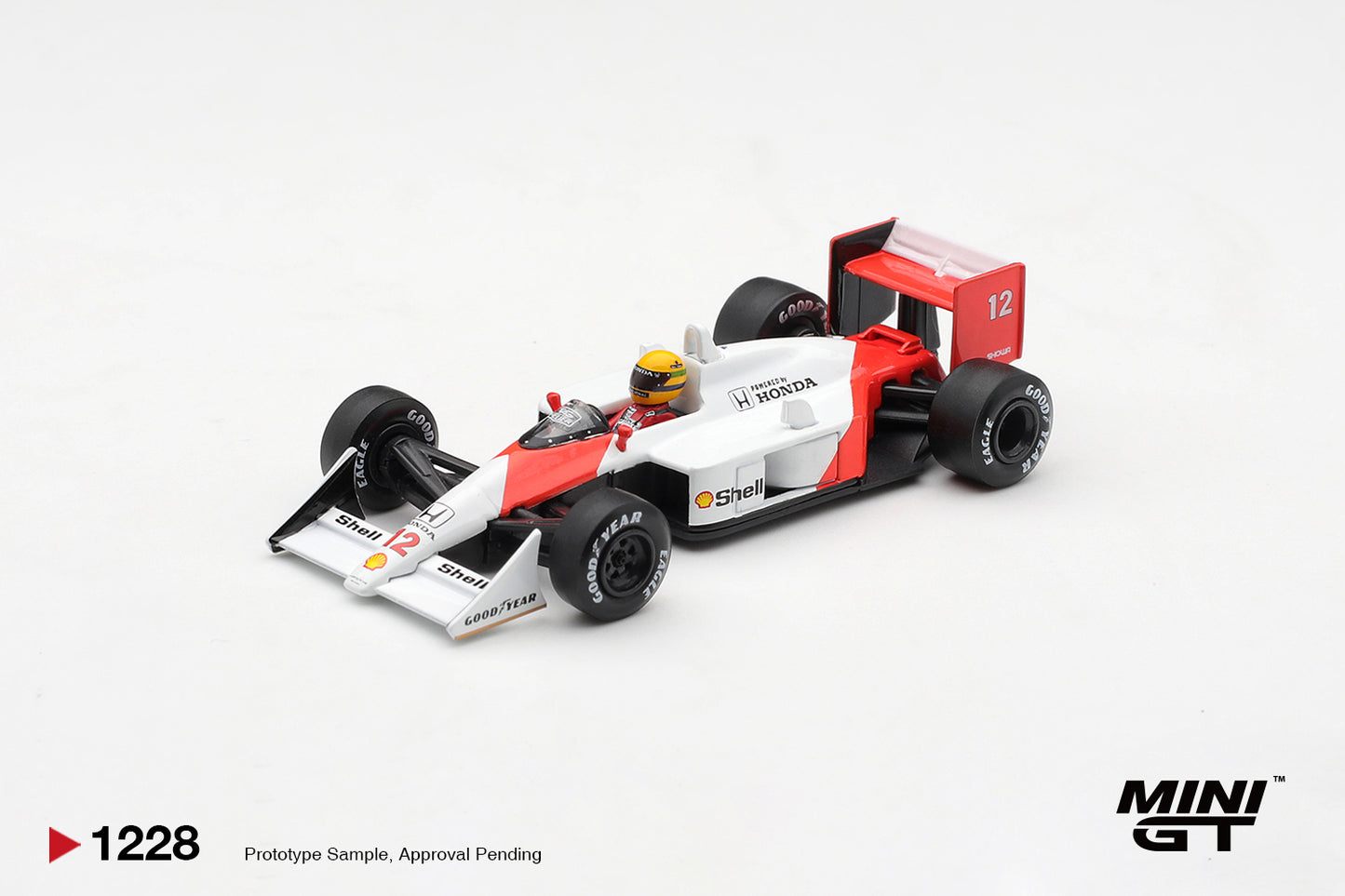 MiniGT McLaren MP4/4 No.12 Ayrton Senna 1988 Canada GPR 1:64 Diecast Car 1228-L
