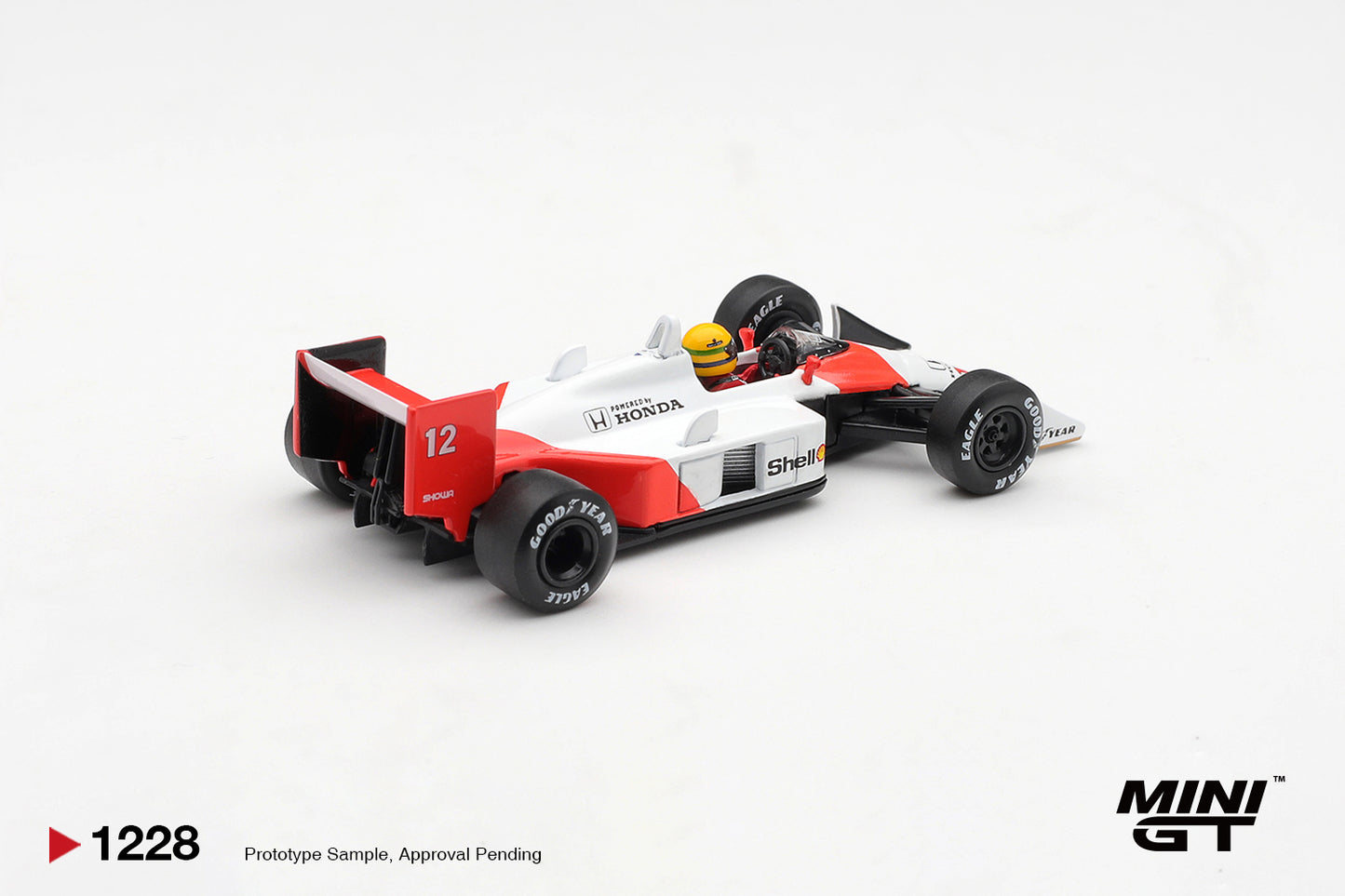 MiniGT McLaren MP4/4 No.12 Ayrton Senna 1988 Canada GPR 1:64 Diecast Car 1228-L