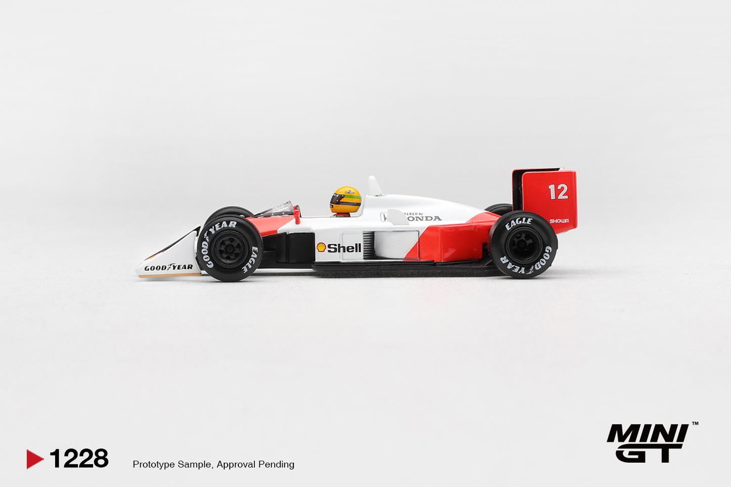 MiniGT McLaren MP4/4 No.12 Ayrton Senna 1988 Canada GPR 1:64 Diecast Car 1228-L