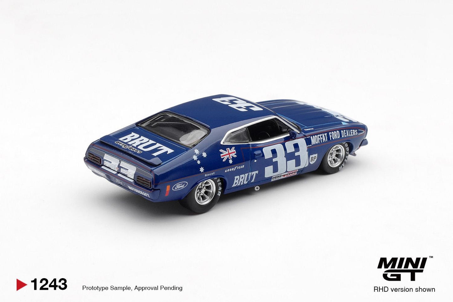 MiniGT Ford XB Falcon GT No.33 1974 Bathurst 1:64 Diecast Car 1243-R