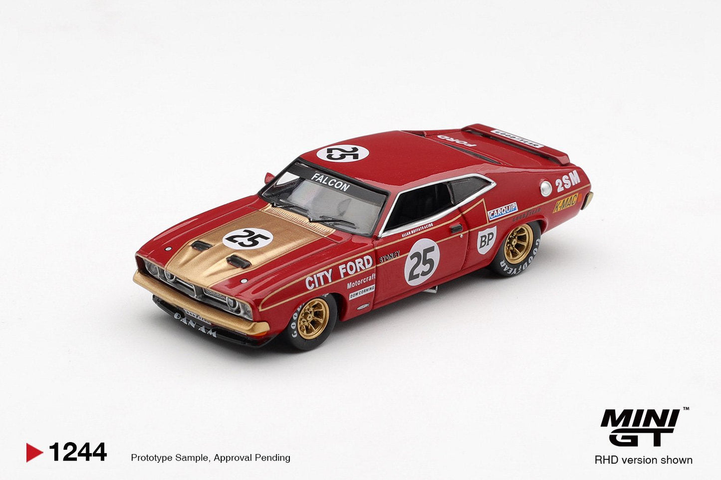 MiniGT Ford XB Falcon GT No.25 1975 Bathurst 1:64 Diecast Car 1244-R
