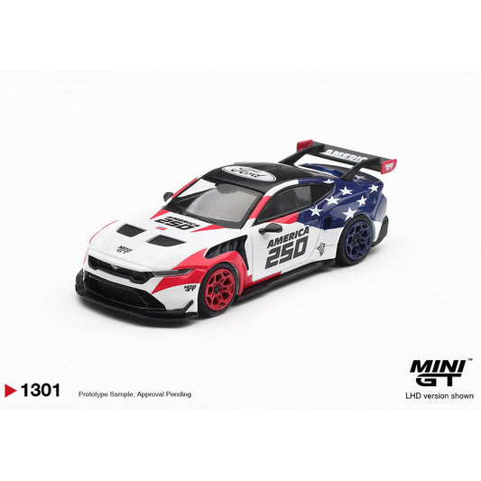 MiniGT Ford Mustang GTD America 250 USA Blister 1:64 Diecast Car 1301-BL