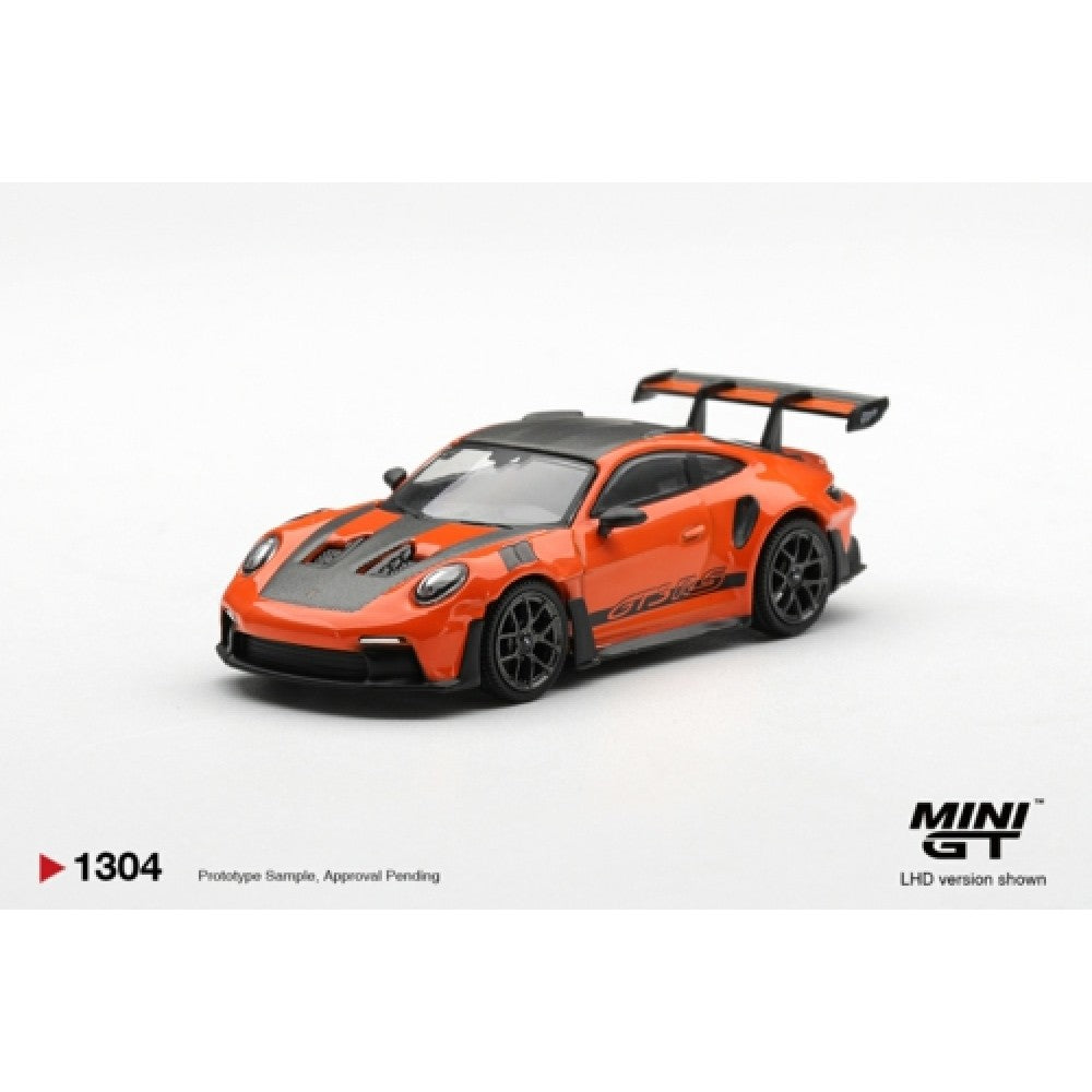 MiniGT Porsche 911 992 GT3 RS Weissach Gulf Orange 1:64 Car 1304-R