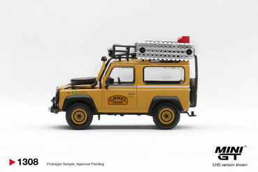 MiniGT Land Rover Defender 90 1985 Camel Borneo BR 1:64 Diecast Car 1308-L