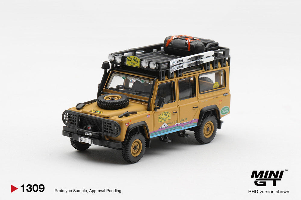 MiniGT Land Rover Defender 110 1998 Camel Tierra Blister 1:64 Car 1309-BL