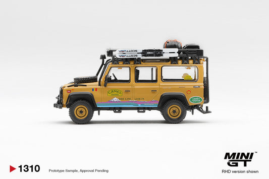 MiniGT Land Rover Defender 110 1998 Camel Tierra Blister 1:64 Car 1310-BL