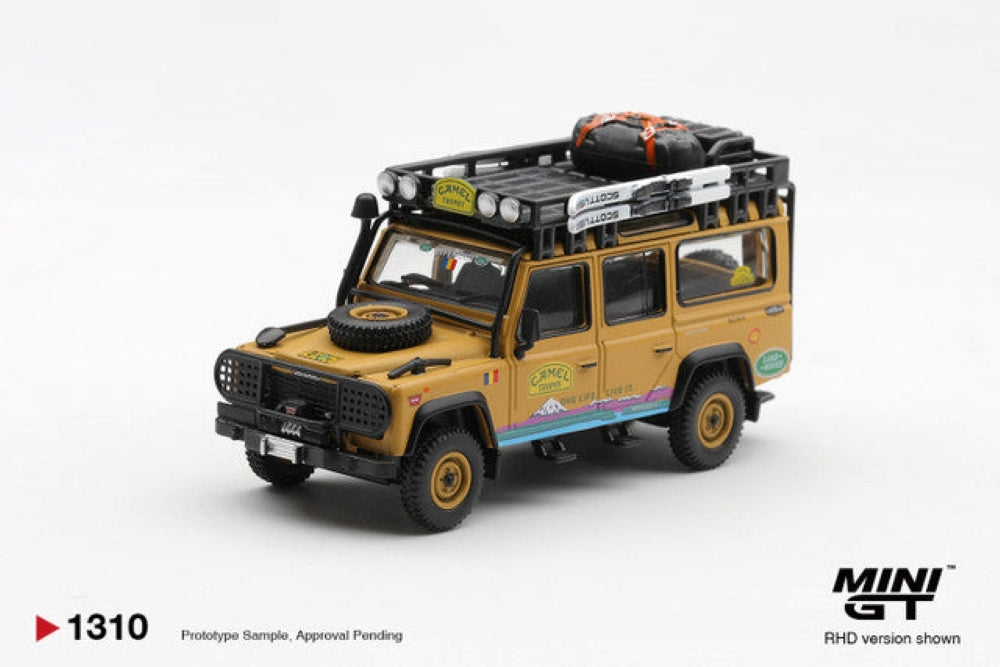 MiniGT Land Rover Defender 110 1998 Camel Tierra 1:64 Diecast Car 1310-R