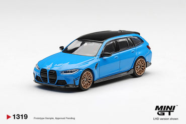 MiniGT BMW M3 M Performance Touring Riviera Blue 1:64 Diecast Car 1319-R