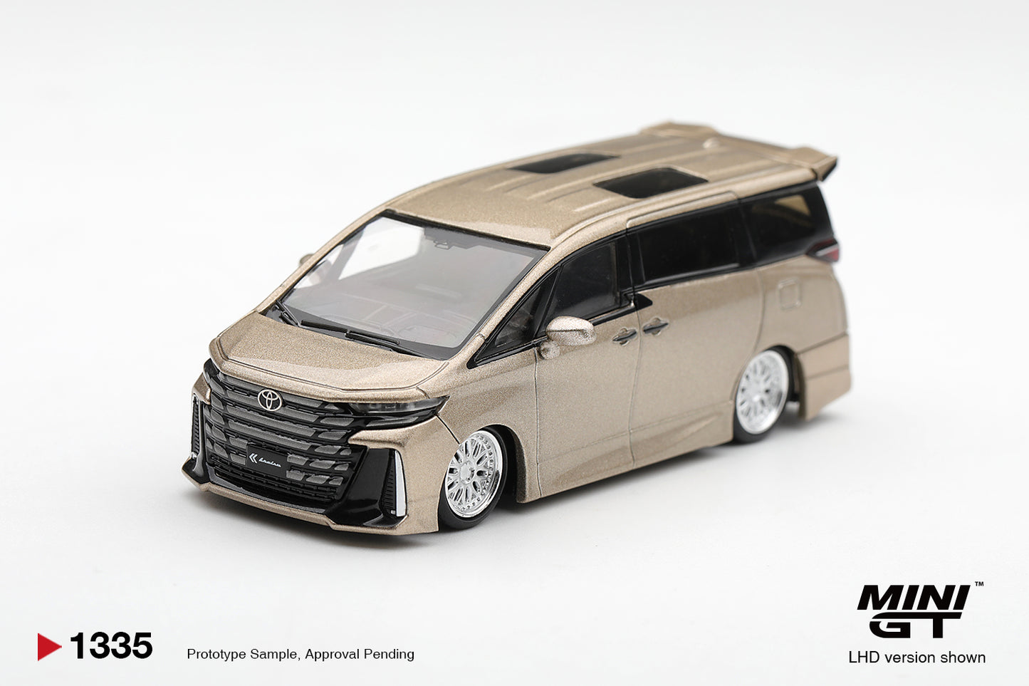 MiniGT Toyota Vellfire 40 Kuhl Gold Metallic RHD 1:64 Diecast 1335-R