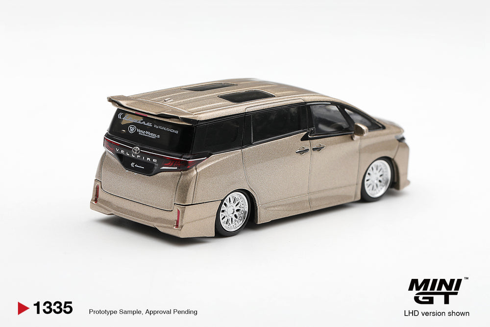 MiniGT Toyota Vellfire 40 Kuhl Gold Metallic RHD 1:64 Diecast 1335-R