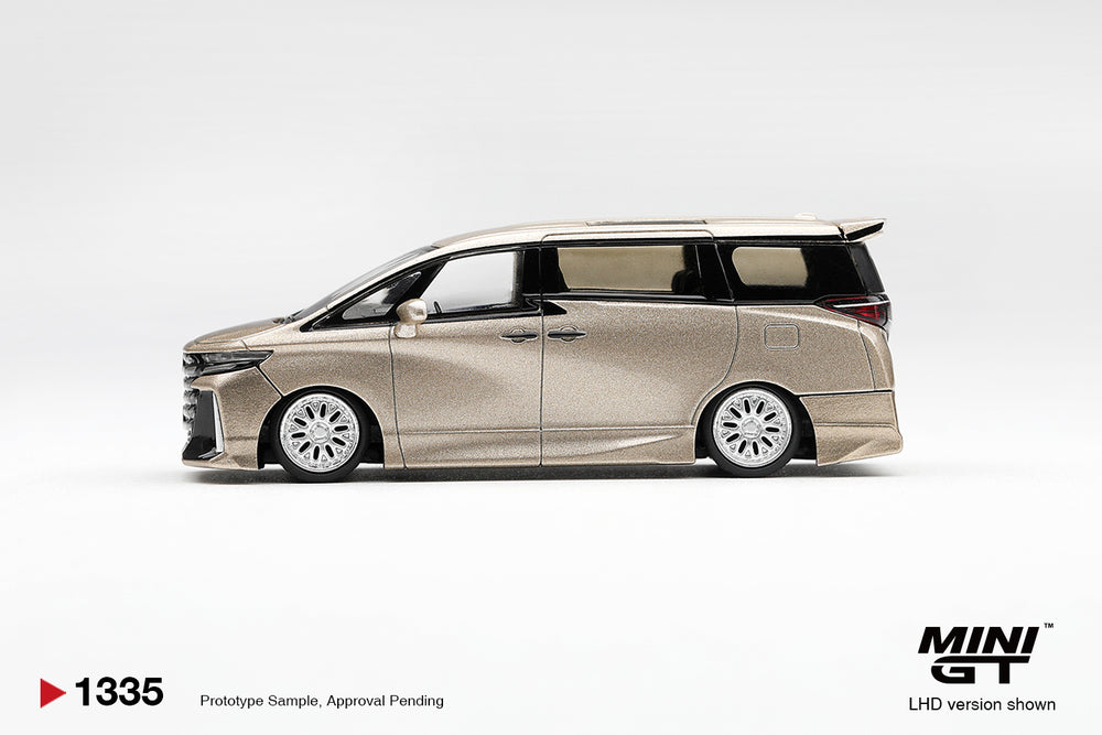 MiniGT Toyota Vellfire 40 Kuhl Gold Metallic RHD 1:64 Diecast 1335-R