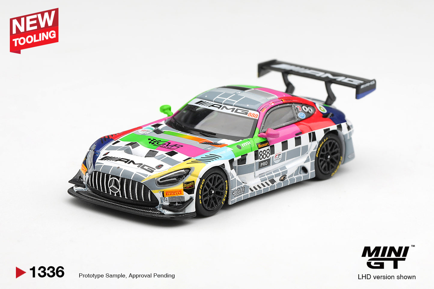 MiniGT Mercedes-AMG GT3 No.888 Team GMR Meguiars Bathurst 2025 LHD 1:64 1336-L