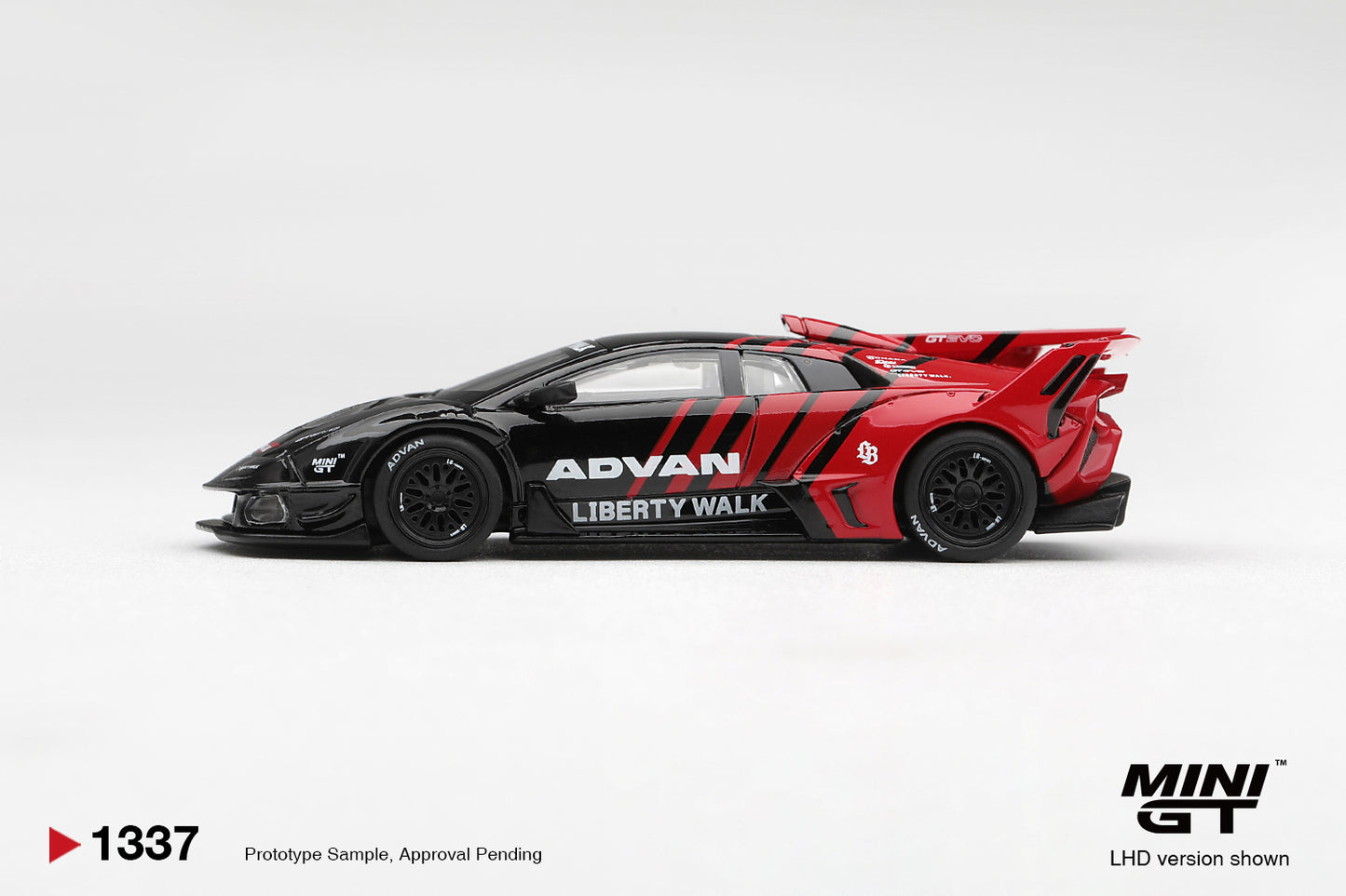 MiniGT Lamborghini LB-Silhouette Works Murcielago GT Evo Advan RHD 1:64 1337-R
