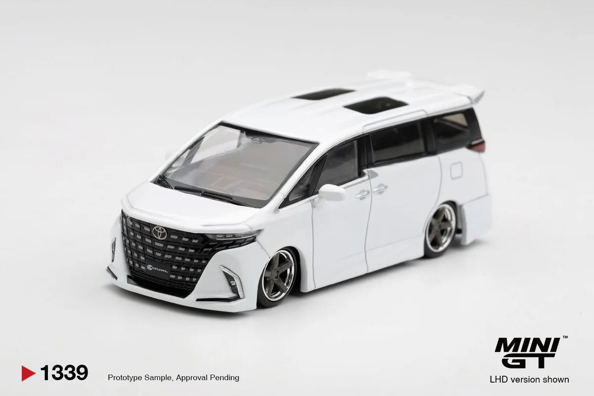 MiniGT Toyota Alphard 40 Kuhl White (RHD) 1:64 Diecast 1339-R