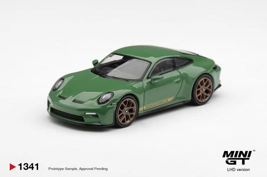 MiniGT Porsche 911 (992) GT3 Touring Auratium Green (RHD) 1:64 Diecast 1341-R